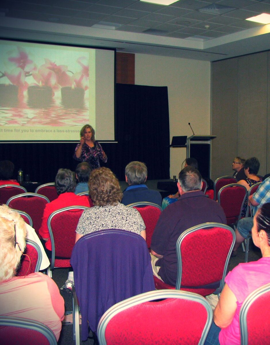 Shannon speaking in Australia